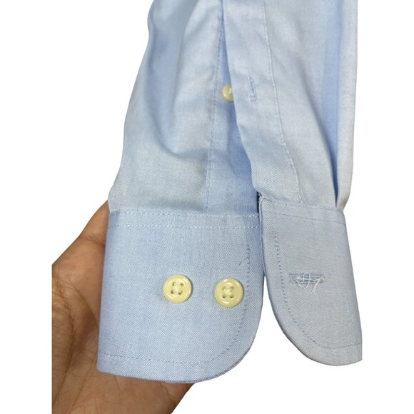 ARROW Shirt Mens Size 32-33 Regular Fit Non-Iron Cotton Button Down - Picture 4 of 5